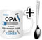Opa Geschenkideen Set | Tasse Mit Löffel Spruch Wenn Opa Es Nicht Reparieren Kann | Geschenk für Geburtstag (330 ml)
