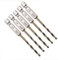 TOP-VIGOR 5Pcs 3mm HSS Hex Shank Twist Drill Bits, High Speed Steel Drill Bit Set 1/4 Inch Shank, Quick Change Drill Bits for Steel, Wood, Plastic, Aluminum