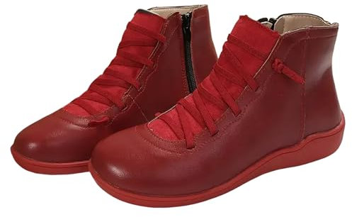 WKAYsIV Stivaletti Donna con Zepp Stivali Tacco Western a Punta Cowboy Gomma Uomo Alti da 38 15.99