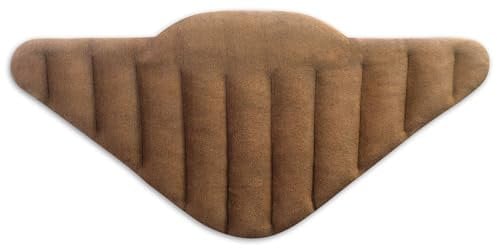 LESCHI XXL Wärmekissen für Mikrowelle (60x28 cm), 100% Bio Baumwolle und Bio Weizen, 11 Kammer Körnerkissen, Braun, anschmiegsames Schulterwärmer ideal zur Entspannung von Schulter Nacken Hals Rücken