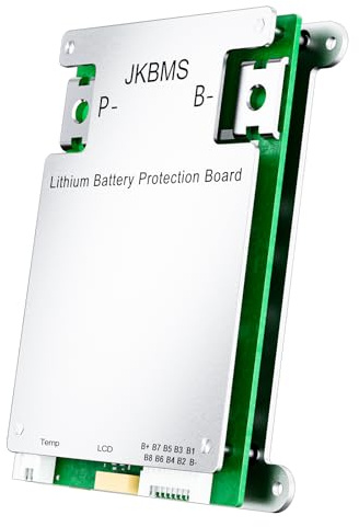 JKBMS Smart BMS 4S-8S 12V-24V 40A 0.4A Aktives Balance-BMS mit eingebautem Bluetooth und RS485 Batterieschutzplatine für Li-Ion,LiFePO4 und LTO Lithium-Akkupacks (JK-BD4A8S4P)