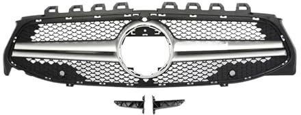 DACOLWZING Kompatibel for Benz CLA W118 C118 X118 CLA180 200 250 CLA45 35 2019-2023 Autozubehör Frontstoßstange Panamericana Diamond AMG GT Kühlergrill(CLA35 Silver W)