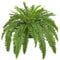 Hollyone Planta artificial de helecho Boston de 35 pulgadas, arbustos de helecho falsos en maceta para interiores y exteriores, plantas artificiales esmeriladas para decoración del hogar, jardín,