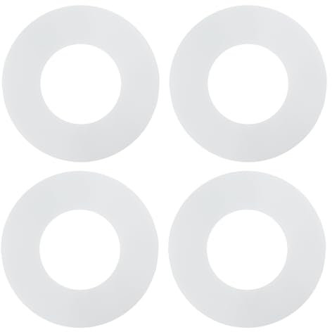 MOSTFUN 4 Packs 816.418.00.1 Flush Valve Base Sealing Washer for Geberit, Clear Silicon Rubber Toilet Flush Valve Seal Ring Repair Cistern Seal Diaphragm Washer Water Stop Gaskets Parts
