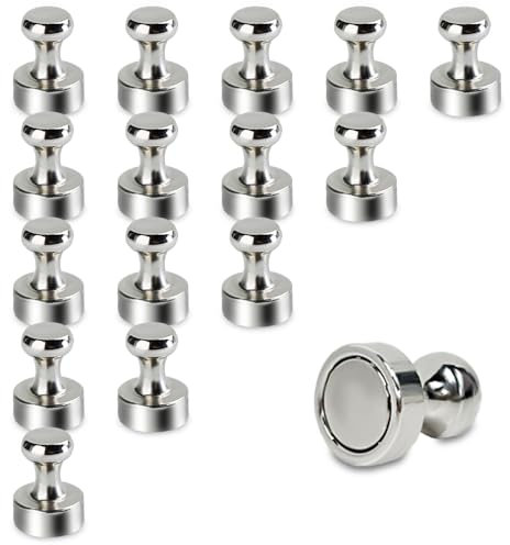 16PCS Neodym Magnete extra Starke 16X20mm Mini Starke Kühlschrank Magnete,für Büro, Whiteboard, Klassenzimmer, Küche