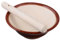 IMIKEYA Mortier Suribachi En Céramique Avec Pilon En Bois - Idéal Pour Écraser Épices - Et Guacamole 11x11x4 Cm