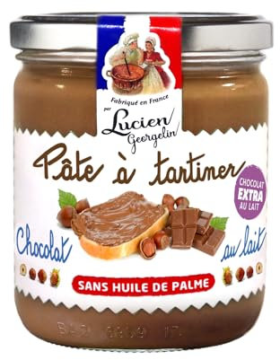 PÂTE A TARTINER AUX NOISETTES ET CHOCOLAT AU LAIT 400G LUCIEN GEORGELIN