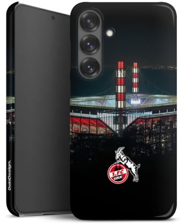 Premium Case kompatibel mit Samsung Galaxy S25 + Smartphone Handyhülle Schutzhülle glänzend 1. FC Köln Stadion Offizielles Lizenzprodukt