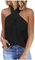 top orange Damen, Tank Top Damen Neckholder Ärmellose Oberteile Elegant Sommer Tank Tops Sexy Basic Shirts Rückenfrei Einfarbig Bluse Tanktop Locker Casual Tshirt
