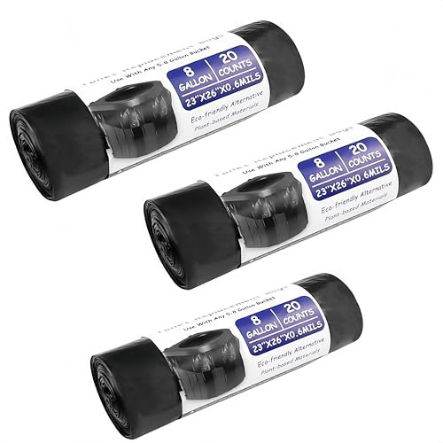 HJYDGJ Toilet Bag Black Set 60 × 65 cm Bag for Camping Toilets Camping Toilet Bag Portable Toilet Bags Universal Biodegradable Toilet Bags (60)