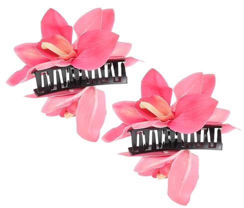 WOFASHPURET 2 Stück Blumen-krallenclips: Hawaii-haarspangen Für Damen, Blumen-haarspangen, Hawaii-haar-accessoires Für Dickes Haar Für Frauen, Teenager-mädchen
