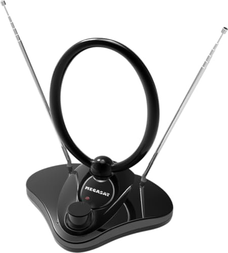 Megasat DVB-T 30 V2 – Antenna TV e radio, amplificatore 28 dB – Nero