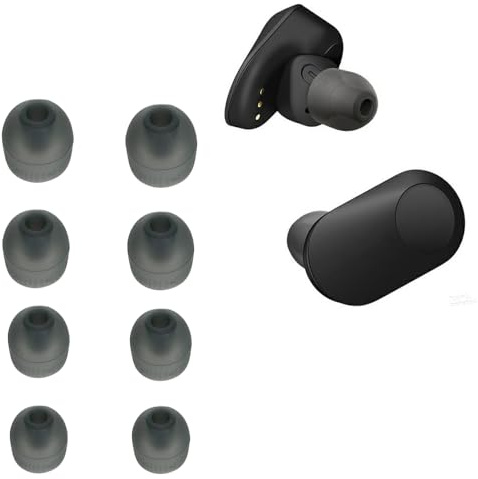 Ersatz Silikon Ohrstöpsel für Sony WF-1000XM3 /WF-SP900 /WF-SP510, Ersatzpolster In-Ear Ohrpolster Kopfhörer Aufsätze,8 Stück Polster