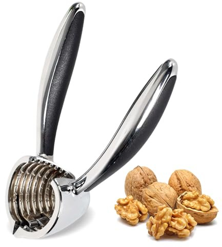 Alyxen Nutcracker Heavy Duty,Nut Crackers for All Nuts Walnut Cracker for Pecans Hazelnut Walnuts Plier Opener Kitchen Tool Heavy Duty Non-slip Handle