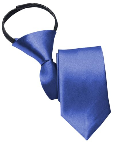 NiceYnn Cravate Enfant Pré-nouée en Satin Zippé Rréglable | 38 cm Long pour Garçon Fille Formelle Mariage Célébration Uniforme Scolaire
