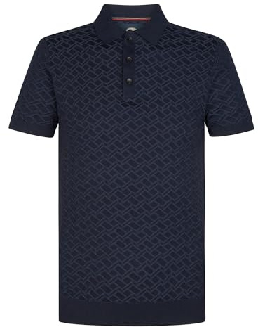Petrol Industries - Strick-Poloshirt Cactus Blau L