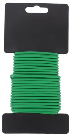 HOMSFOU Gartenkabelbinder 3,5mm X 8m PVC Beschichtet Flexibles Pflanzenstützband zum Binden von Tomaten und Kletterpflanzen Langlebiges Stielstützband für Garten und Pflanzenschutz