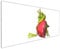 Wallario Küchenrückwand aus Glas 125 x 50 cm, Motiv: Verliebter Froschkönig mit großem Herz | Spritzschutz abwischbar & pflegeleicht