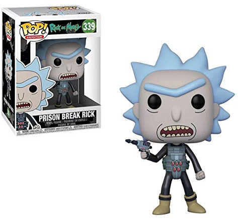 Funko 28450 and Morty S4 POP Vinylfigur: Rick & Morty: Prison Escape Rick, Multi, 3, 75 Zoll