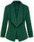 MINTLIMIT Women's Solid Stretch Long Sleeves Open Front Blazer Jacket (Green,Size M)
