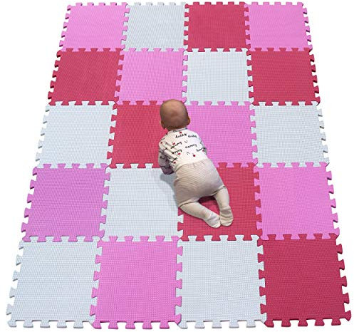YIMINYUER® 20 Teilige (30cm×30cm×1cm Einzelstück), Puzzlematten Baby, Puzzlematte Spielmatte, Babys Puzzle Matten, Kinder Spielmatten R01R03R09G301020