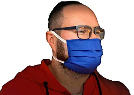 SOFTSAIL Schutzmaske gegen Staub und Wind, waschbar, wiederverwendbar, Unisex, verstellbare Bindung, One Size, blau, 1
