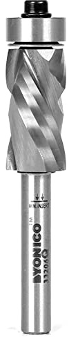Yonico Flush Trim Router Bits Pattern Bit Compression Ultra-Performance Bottom Bearing 1/4-Inch Shank 33206q