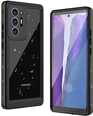 Coque Étanche Samsung Galaxy Note 20 6.7, IP68 Imperméable 360°Protection Étui étanche Antichoc Sports Coque Housse Étui de Protection Waterproof Case