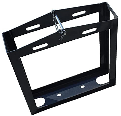 Jaula porta placa Box para pedales para instalar en la camión para placas de 40 x 40, 50 x 50, 60 x 60 cm (para 2 estribos de 40 x 40 cm, grosor 40 o 50)