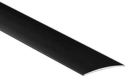 Self Adhesive Aluminium Threshold Strip 80mm x 1M Door Floor Trim Transition LPOSK TMW Profiles (Dark Brown)