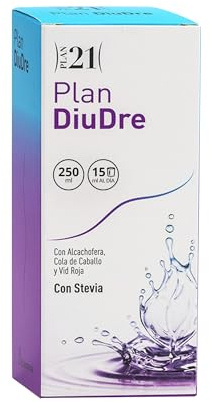PLAMECA Plan DiuDre Líquidos, Extractos de Cola de Caballo, Boldo, Romero, Estigmas de Maíz, Alcachofera y Vid Roja, 250 ml