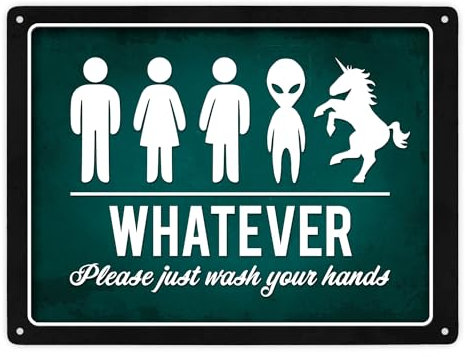 Whatever - Please just wash your hands Metallschild XXL