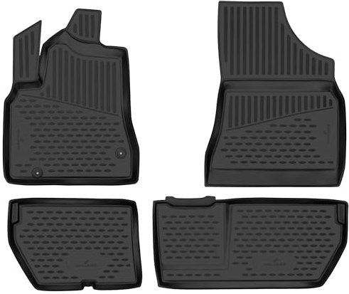 Walser XTR Gummi Fussmatten Auto für Citroen Berlingo Multispace (B9) 04/2008-Heute, 100% passgenaue Auto Fußmatten, robuste Universal Fußmatte Auto, Gummimatten Auto, Auto Fussmatten Gummi