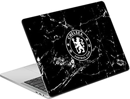 Head Case Designs Officially Licensed Chelsea Football Club Black Marble Art Vinyl Sticker Skin Decal Cover Compatible With MacBook Pro 13.3 A1708