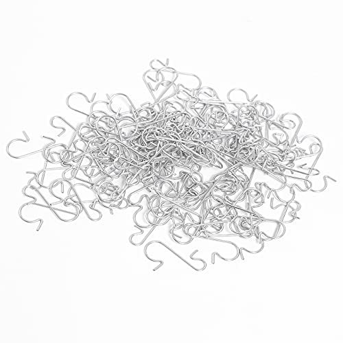 Ball Hangers for Christmas Tree, Pack of 120 Small S Hooks, Reusable S-shaped Baubles for Christmas Decorations