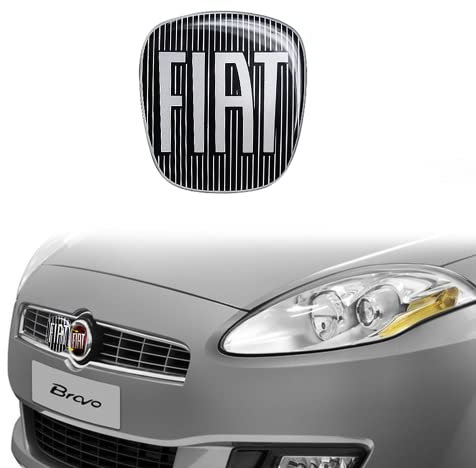 Fiat 14187B Adesivo 3D Ricambio Logo Nero per Bravo Anteriore