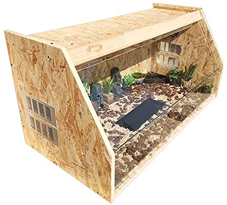 Aquarium Schildkröten Geneigte Schildkrötenkiste Kletterkasten Schildkrötenkasten Terrarium Aquarien (Size : 80CM)