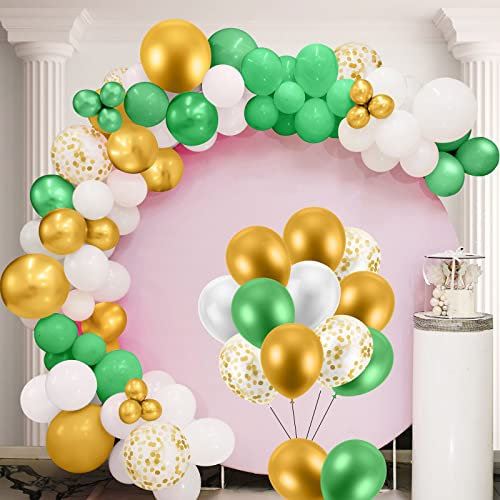 Vicloon Latex Ballons, 143 Stück Luftballon Girlande, Konfetti Ballons, mit 2 Rollen Bändern und 200 Luftballons Klebeband, Luftballons Set für Hochzeit Geburtstag Dusche Babyparty Party Dekoration