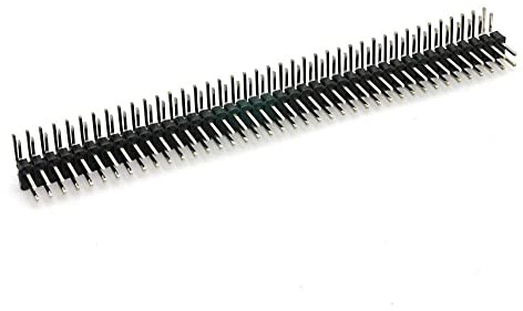 BerryBase Stiftleiste, 2x 40-polig, RM 2,54, gewinkelt