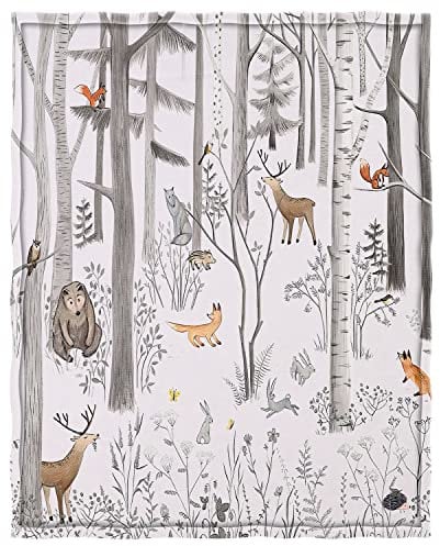 Zomer Kuscheldecke 125 x 150 cm Decke Flauschig Fleecedecke Sofa Sofadecke, Blanket, Tagesdecke und Wohndecken Kuscheldecken mit Waldtiere