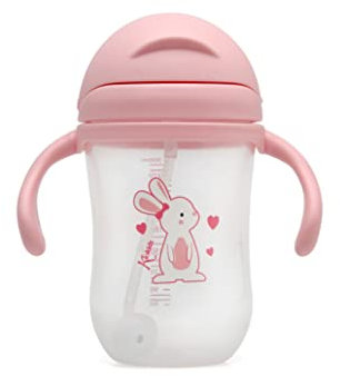 Kiokids Taza Aprendizaje Step 3300ml Con Asas Conejito Rosa