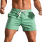 Susenstone Homme Shorts de Sport Coton Court Course à Pied Léger Séchage Rapide Running Jogging Fitness Short avec Poches Short d'escalade Casual Pantalon de survêtement Pantalons Courts, Vert