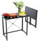 Schreibtisch Klappbar 80x45.5x74 cm Klapptisch Computertisch Campingtisch pc Tisch Klappbarer Esstisch Laptoptisch Foldable Table Holz, Metallrahmen Klappschreibtisch für Küche Office, Schwarz
