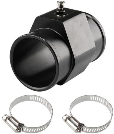 JNNJ Universal Aluminium Wassertemperatur Verbindungsrohr, Auto Wassertemperatur Sensor Manometer (30mm)