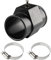 JNNJ Universal Aluminium Wassertemperatur Verbindungsrohr, Auto Wassertemperatur Sensor Manometer (30mm)