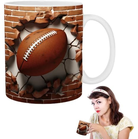 Fukamou 3D Hot Chocolate Mugs | 350ml High Temperature Resistant Mugs with Smooth Ceramic,Novelty Drinkware for Cafe, Coffee Table, Dining Table, Study Table, Bedside