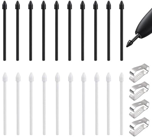 MHDUYEG 20 Piezas S Pen Puntas De Repuesto Compatible Samsung Galaxy S6/S6 Lite/S7/S7+/S7 Fe/S8/S8+/S8 Ultra/S21 Ultra/S22 Ultra/S23 Ultra/Note10/10+/20/20 Ultra con Herramientas De Instalación