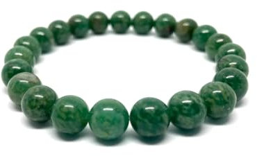 Joyas Minerales Jade-Armband – 100% echte Natursteine | Bequem & elegant | Elastische koreanische Schnur | Inkl. Geschenkbox (Jade, 6mm)