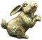LIFKICH Hase Aus Messing Bastelfigur Aus Messing Messingfigur Bastelstatuen Aus Messing Tischdekoration Aus Messing Hasenstatuen Aus Messing Messingverzierung Kreative