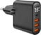 33W Handy Ladegerät Mehrfach mit LED Display, BUOTAU (2 in 1) USB C Schnellladegerät & 3 Port 5V 3A USB A Netzteil, PD QC PPS Schnellladen für iPhone, iPad, Samsung Galaxy, Google Pixel usw